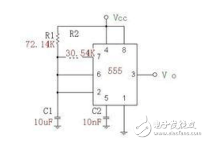 怎么利用555定時(shí)器產(chǎn)生1hz脈沖的方波發(fā)生器