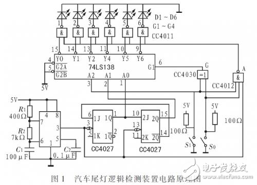 汽車尾燈邏輯檢測裝置的設(shè)計