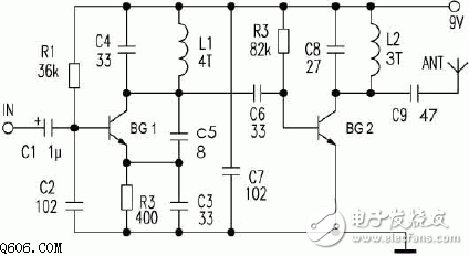 3000米的無線調(diào)頻發(fā)射電路圖