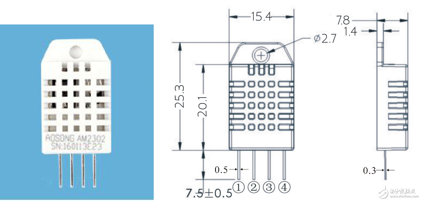 DHT22+數(shù)字溫濕度傳感器+AM2302+溫濕度模塊+取代SHT11+SHT15