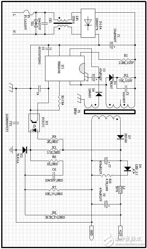 thx203h應(yīng)用電源電路圖