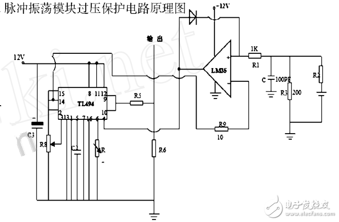 基于LM358的25kV高壓電源脈沖振蕩模塊過壓保護電路