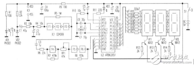 基于CD4069及51單片機(jī)的脈搏測(cè)量?jī)x設(shè)計(jì)