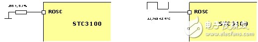 圖6 STC3100的兩種時(shí)鐘源