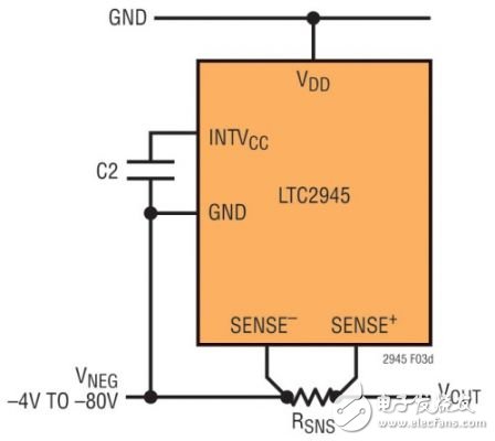  軌至軌電源監(jiān)視高達(dá) 80V 或甚至更高的電壓