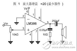 音頻功率放大器LM386引腳圖及功能_工作原理_電氣參數(shù)及應(yīng)用電路圖