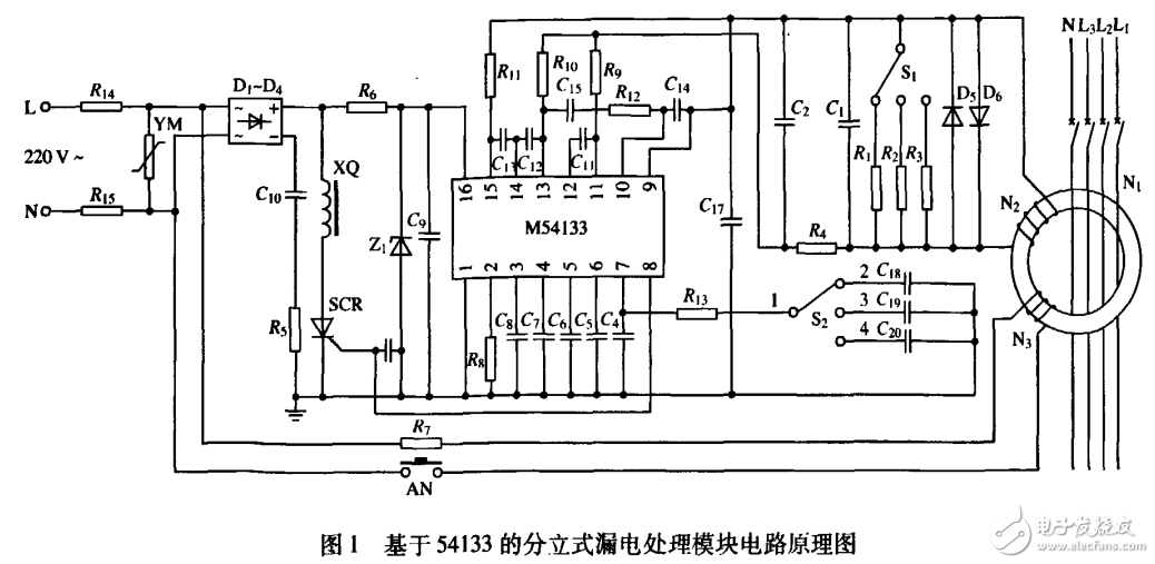 基于單片機的分立式漏電斷路器漏電保護實現(xiàn)方法