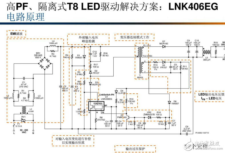 T8 LED照明電源驅(qū)動的設(shè)計難點與解決方案（圖文解析）