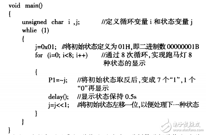 MCS-51單片機控制跑馬燈的三種方法