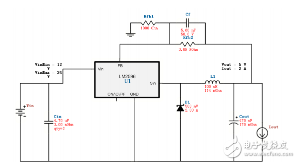 基于LM2596的儀表輔助電源設(shè)計(jì)