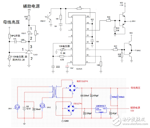 逆變器介紹_全硬件純正弦波逆變器電路圖