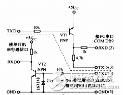 RS232C/TTL電平轉(zhuǎn)換和串口取電