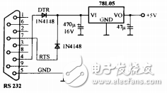 RS232C/TTL電平轉(zhuǎn)換和串口取電