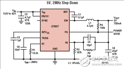 [原創(chuàng)] Linear LT8607 42V 750mA同步降壓穩(wěn)壓器解決方案