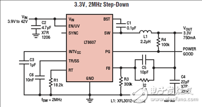 [原創(chuàng)] Linear LT8607 42V 750mA同步降壓穩(wěn)壓器解決方案