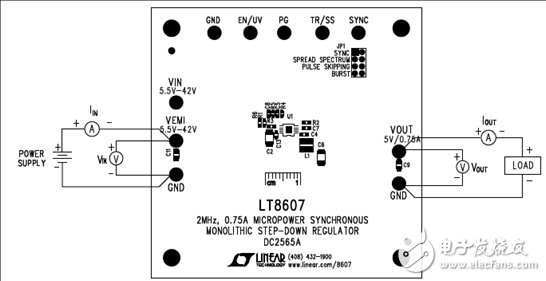 [原創(chuàng)] Linear LT8607 42V 750mA同步降壓穩(wěn)壓器解決方案