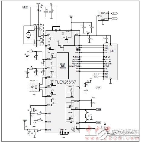 單片式集成電路TLE9266QX的主要特性