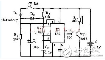 最簡(jiǎn)單電子門鈴電路圖大全（晶體管\時(shí)基電路\多諧振蕩器\NS5603\KD2538）