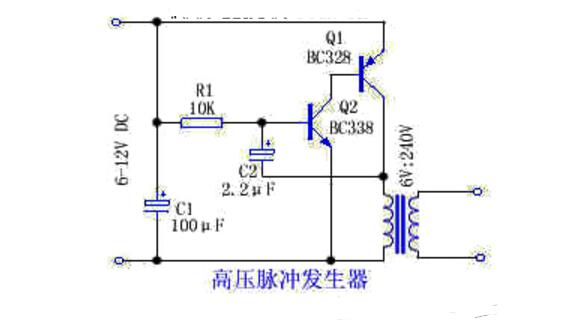 高壓脈沖發(fā)生器電路圖大全（六款等效電路/電子滅蟲燈/脈沖發(fā)生器產(chǎn)生）