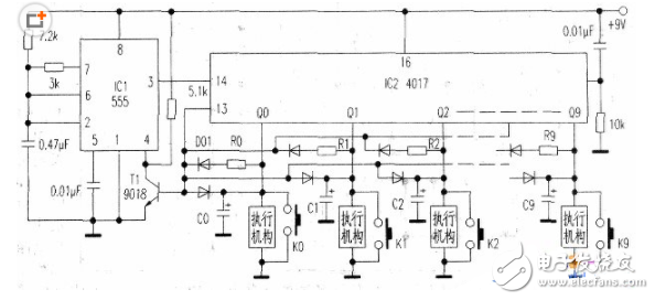 輕觸自鎖開關電路圖大全（自鎖互鎖電子開關/雙自鎖輕觸開關電路）