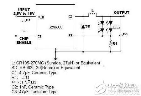 LED恒流驅(qū)動電路設(shè)計（KZW3688和CE9908）