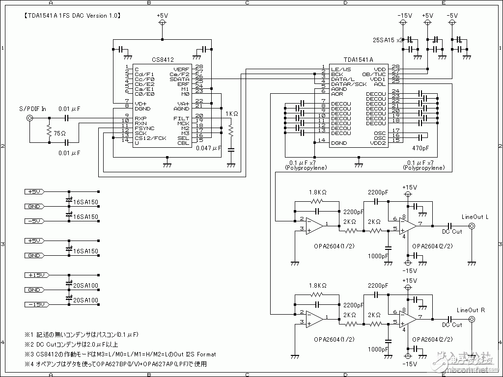 經(jīng)典膽機線路圖集日本TDA1541A DAC V1.GIF