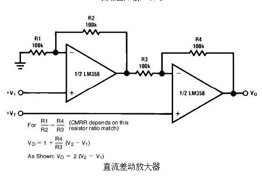 6種簡單電路圖之LM358應(yīng)用電路圖（直流耦合低通RC有源濾波器 低漂移峰值檢測(cè)器）